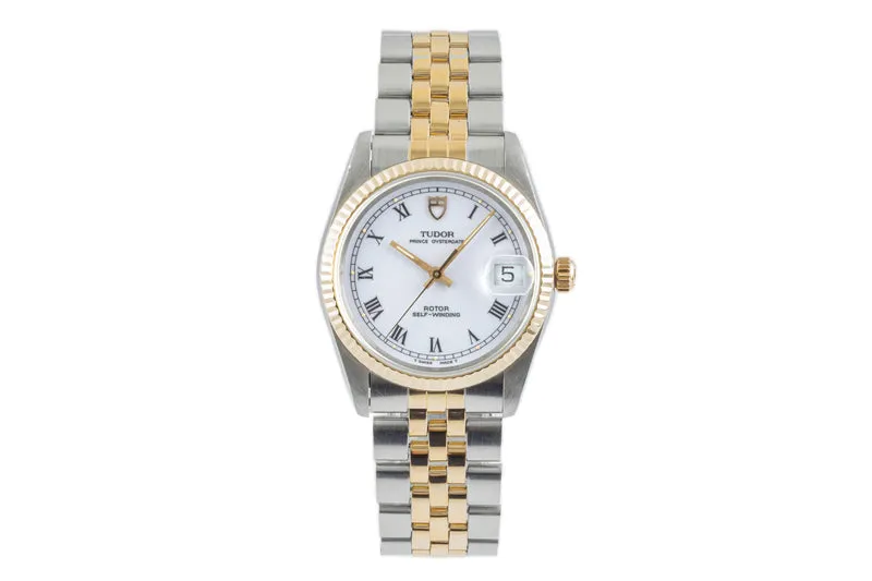 Tudor Prince Oysterdate steel / gold automatic men's watch 74033 [2304720]
