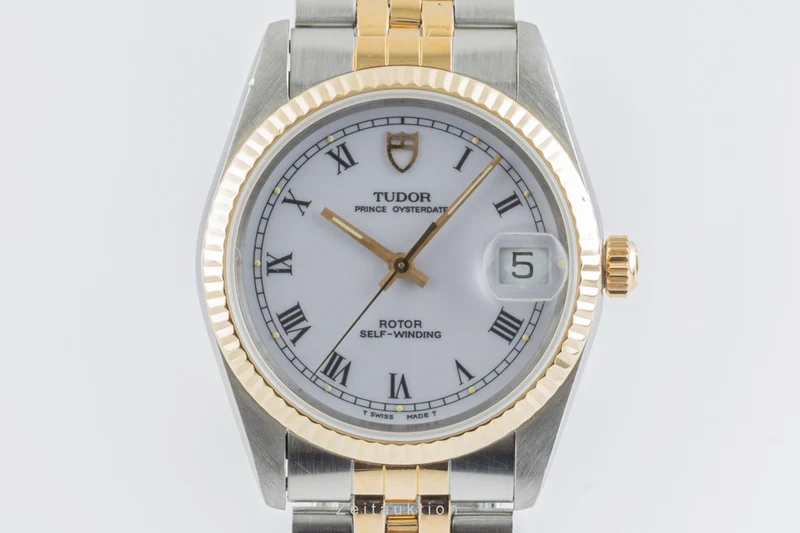 Tudor Prince Oysterdate steel / gold automatic men's watch 74033 [2304720]