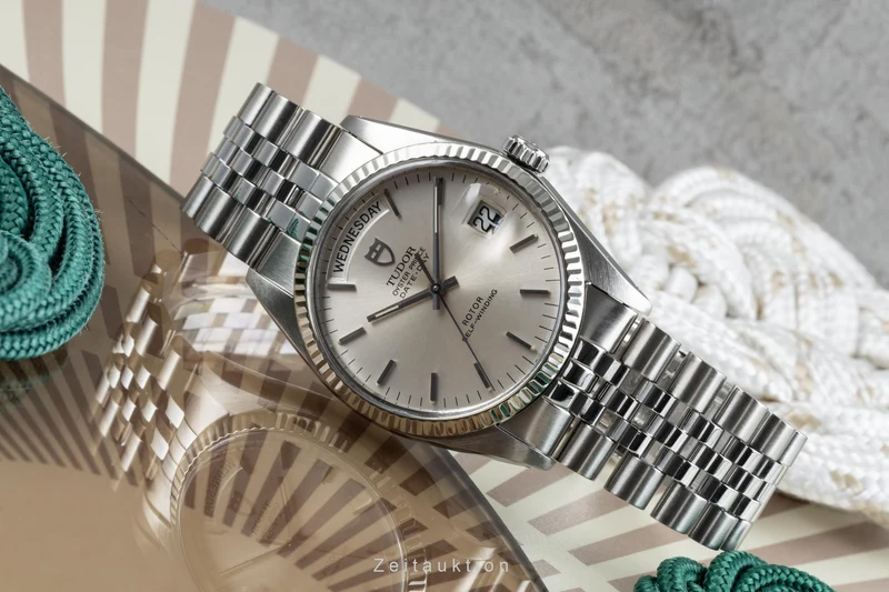 Tudor Date-Day steel / white gold automatic men's watch 94614 [2304719]