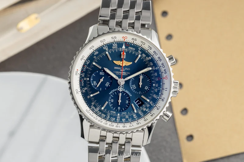 Breitling Navitimer chronograph steel automatic men's watch AB0120 [2304039]
