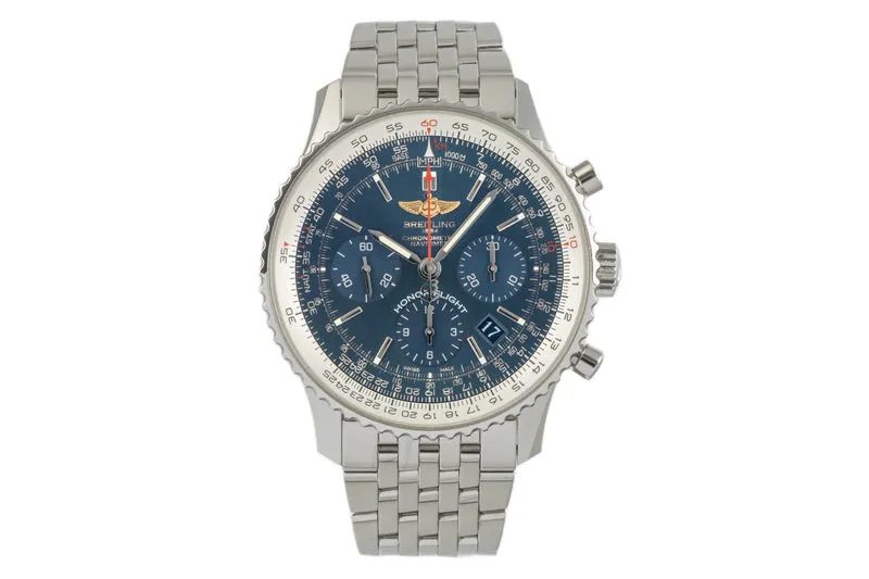 Breitling Navitimer chronograph steel automatic men's watch AB0120 [2304039]