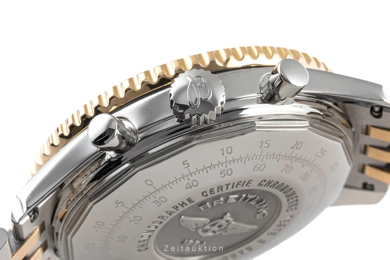 Breitling Navitimer chronograph steel / gold automatic men's watch D23322 LP: 7750EUR [2303340]
