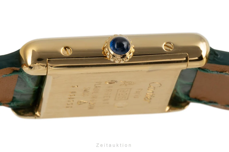 Cartier Tank silver-gilt manual winding women's watch [2303273]