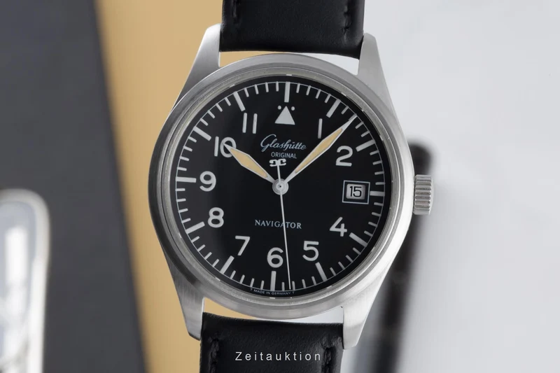Glashütte Navigator steel automatic men's watch 1103307074 [2303283]