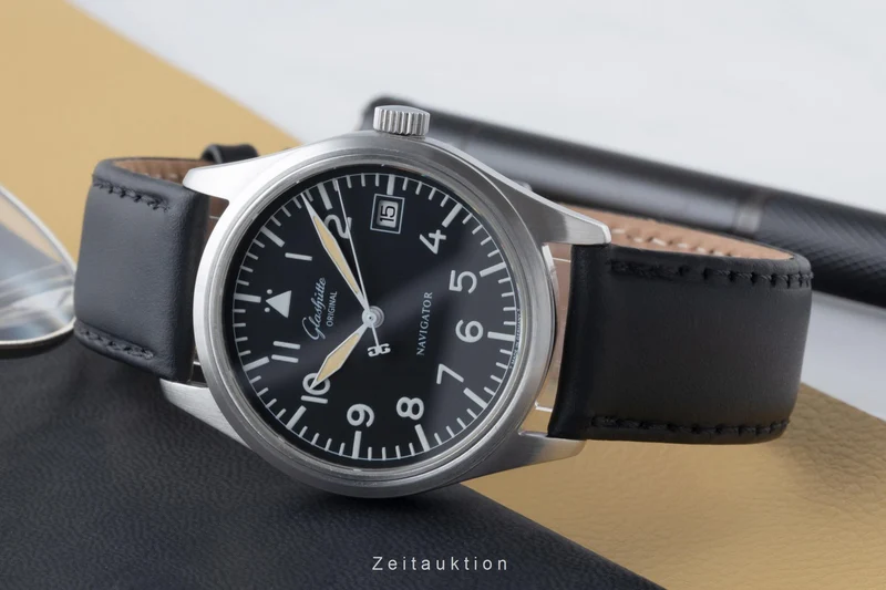 Glashütte Navigator steel automatic men's watch 1103307074 [2303283]