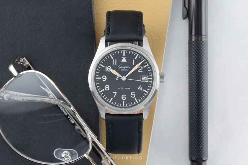 Glashütte Navigator steel automatic men's watch 1103307074 [2303283]