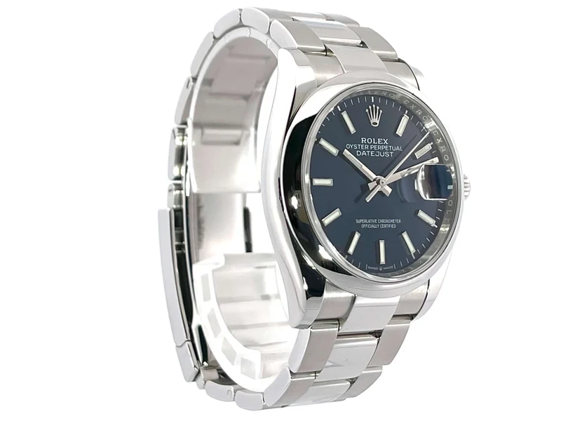 Rolex Datejust 36 Oystersteel 126200 Blau