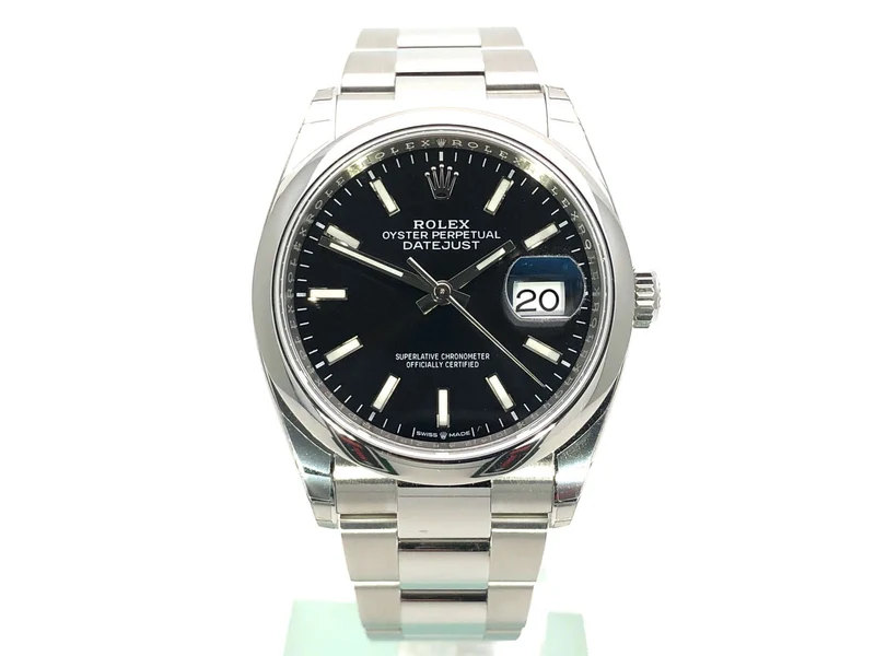 Rolex Datejust 36 Oystersteel 126200 Schwarz