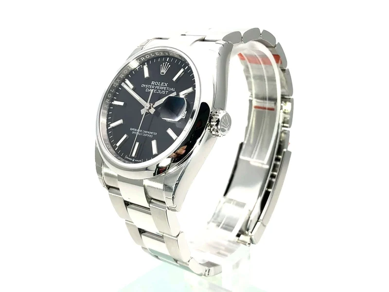 Rolex Datejust 36 Oystersteel 126200 Schwarz