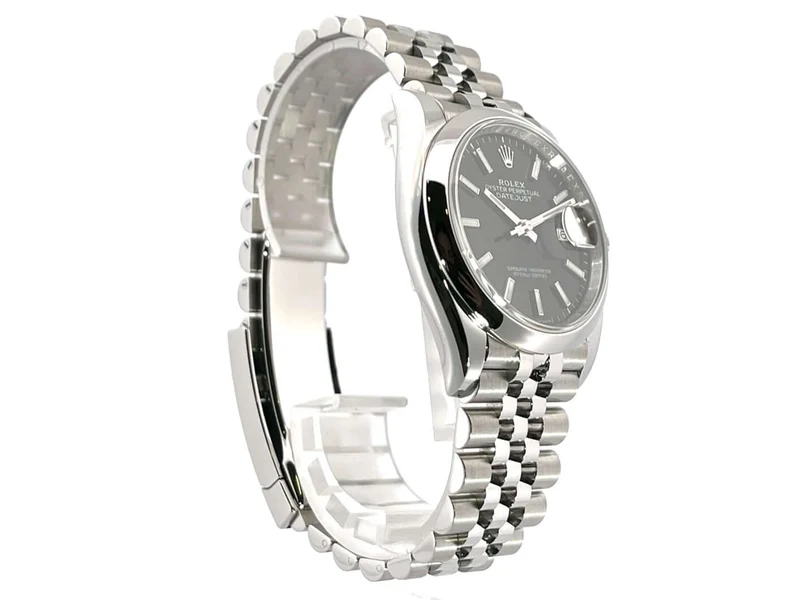 Rolex Datejust 36 Oystersteel 126200 Schwarz Jubile-Band