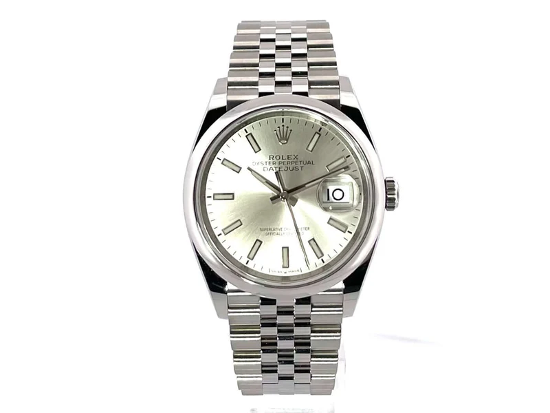 Rolex Datejust 36 Oystersteel 126200 Silber Jubile-Band
