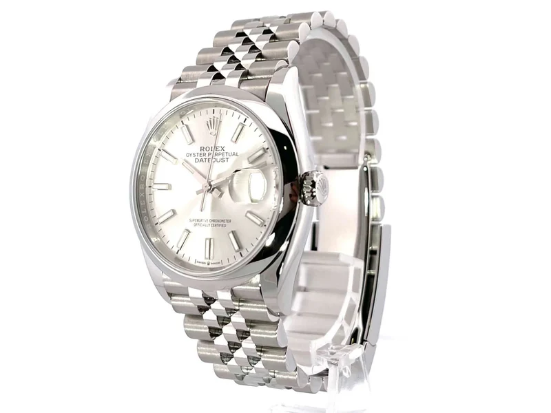 Rolex Datejust 36 Oystersteel 126200 Silber Jubile-Band