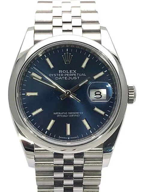 Rolex Datejust 36 Oystersteel 126200 Blau Jubile-Band