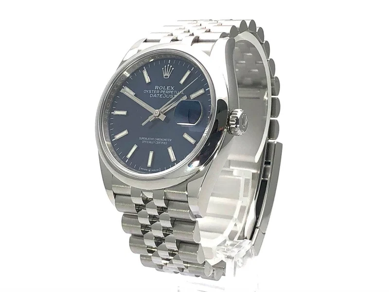Rolex Datejust 36 Oystersteel 126200 Blau Jubile-Band