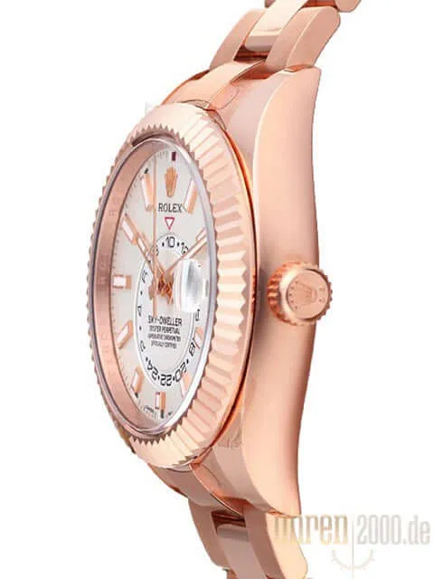 Rolex Sky-Dweller 326935 Everose-Gold Weiß