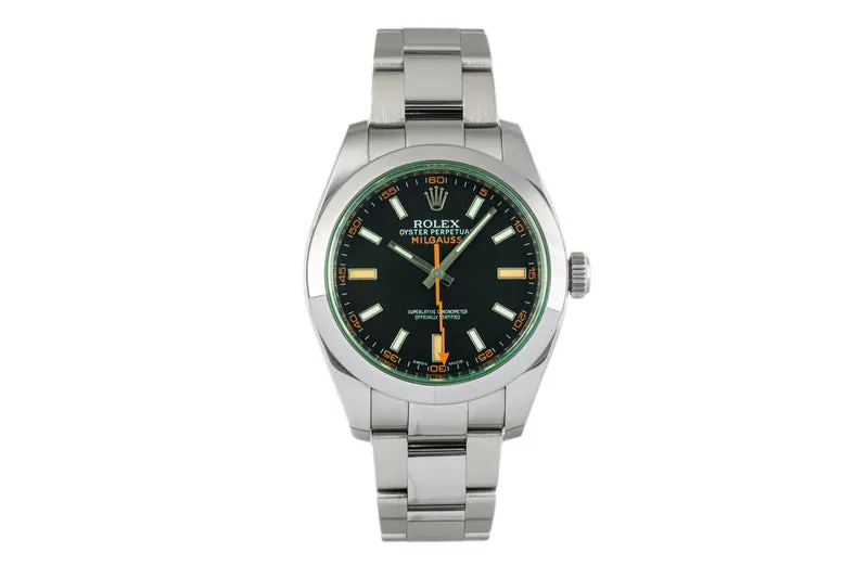 Rolex Milgauss steel automatic men's watch 116400GV [2304717]