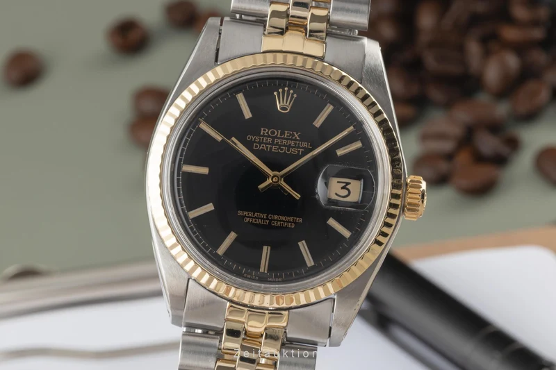 Rolex Datejust steel / gold automatic men's watch 1601 LP: 12450EUR Vintage [2304035]
