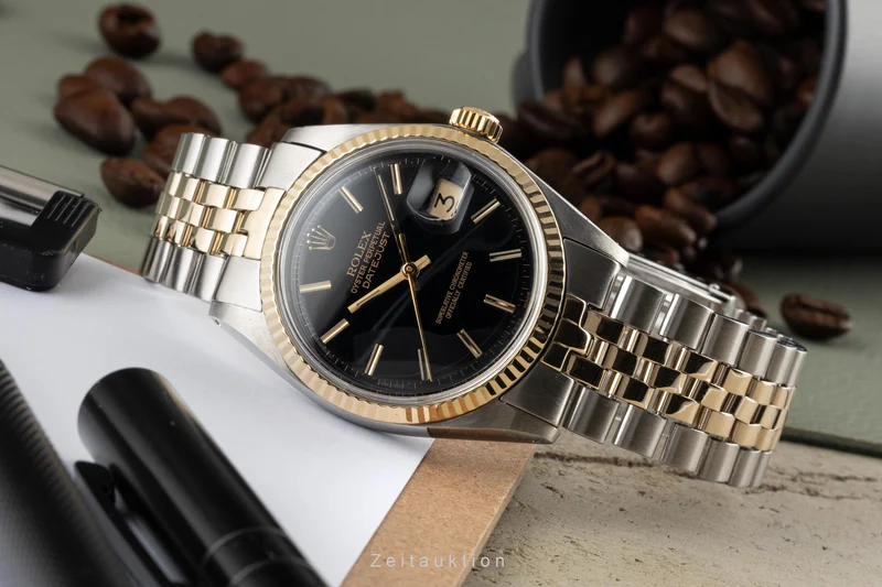 Rolex Datejust steel / gold automatic men's watch 1601 LP: 12450EUR Vintage [2304035]