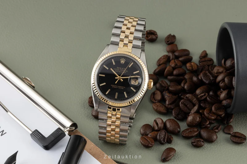 Rolex Datejust steel / gold automatic men's watch 1601 LP: 12450EUR Vintage [2304035]