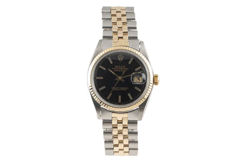 Rolex Datejust steel / gold automatic men's watch 1601 LP: 12450EUR Vintage [2304035]