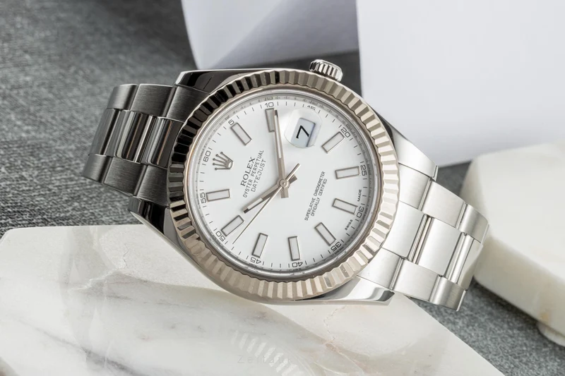 Rolex Datejust steel / white gold automatic men's watch 116334 LP: 12050EUR [2304025]
