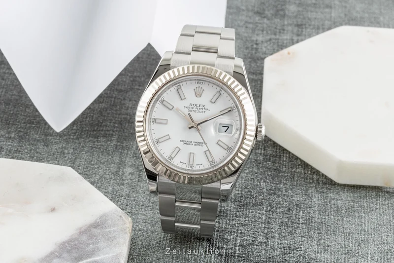 Rolex Datejust steel / white gold automatic men's watch 116334 LP: 12050EUR [2304025]