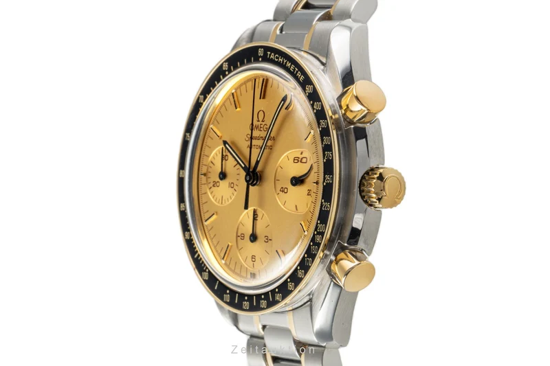 Omega Speedmaster chronograph steel / gold automatic men's watch 175.0032 LP: 8000EUR [2304011]