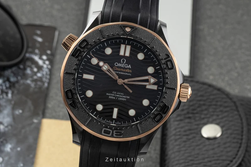 Omega Seamaster ceramic / gold automatic men's watch 210.62.44.20.01.001 LP: 13800EUR [2304006]