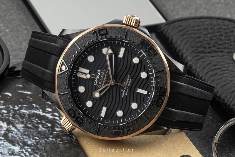 Omega Seamaster ceramic / gold automatic men's watch 210.62.44.20.01.001 LP: 13800EUR [2304006]