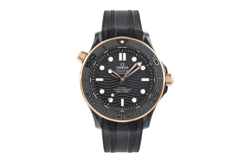 Omega Seamaster ceramic / gold automatic men's watch 210.62.44.20.01.001 LP: 13800EUR [2304006]