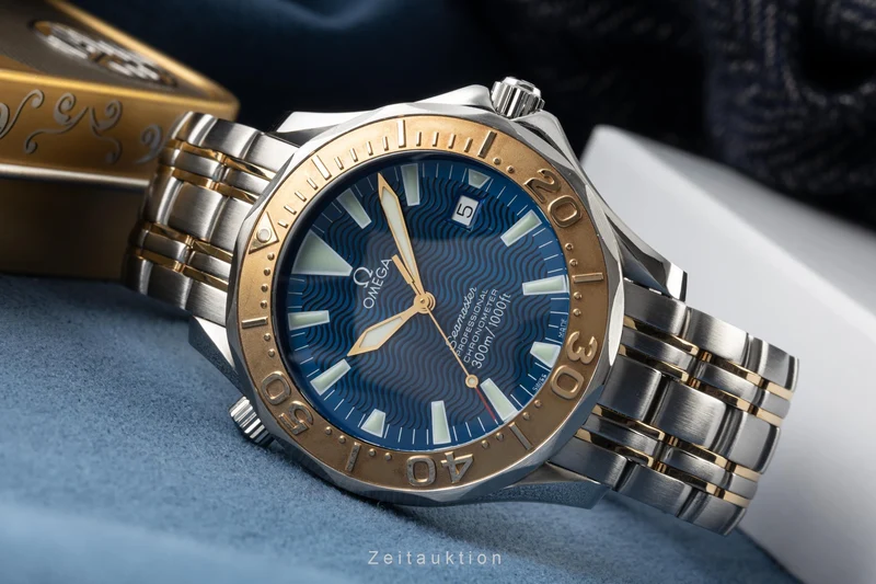 Omega Seamaster steel / gold automatic men's watch 2455.80.00, 168.1640 LP: 13400EUR [2303981]