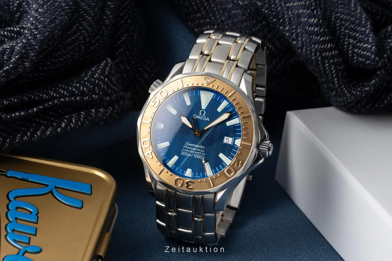 Omega Seamaster steel / gold automatic men's watch 2455.80.00, 168.1640 LP: 13400EUR [2303981]