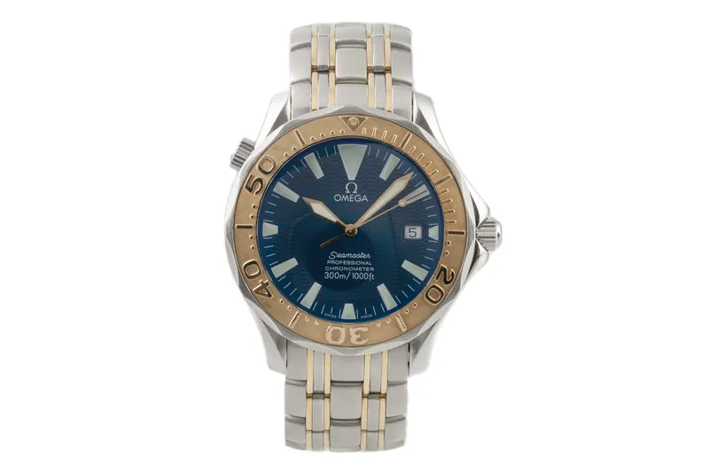 Omega Seamaster steel / gold automatic men's watch 2455.80.00, 168.1640 LP: 13400EUR [2303981]