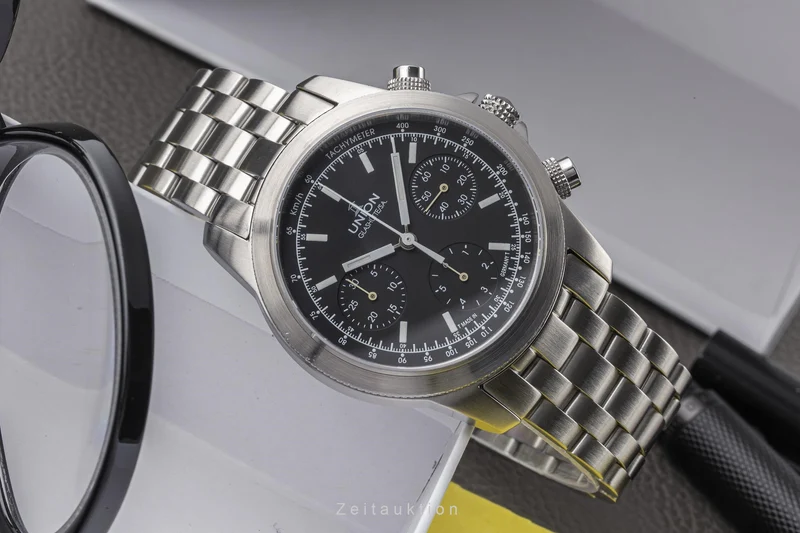 Union Glashütte Tradition Flieger chronograph steel automatic men's watch 2631074710 [2303223]