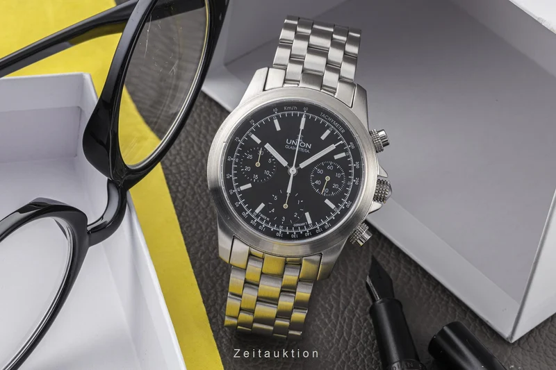 Union Glashütte Tradition Flieger chronograph steel automatic men's watch 2631074710 [2303223]