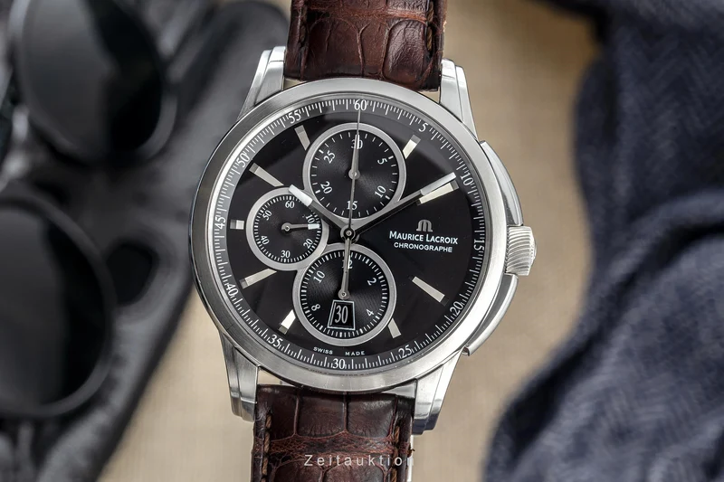 Maurice Lacroix Pontos chronograph steel automatic men's watch PT6178/88 [2303168]