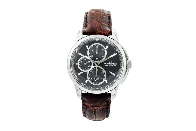Maurice Lacroix Pontos chronograph steel automatic men's watch PT6178/88 [2303168]