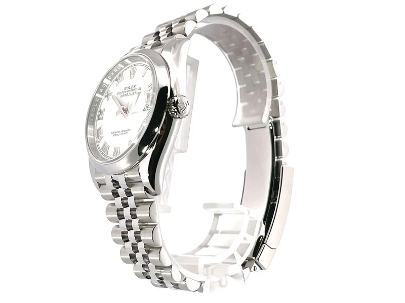 Rolex Datejust 36 Oystersteel 126200 Weiß Römisch Jubile-Band