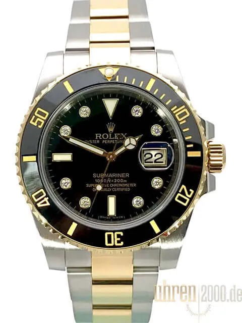 Rolex Submariner Date Edelstahl Gelbgold 116613LN aus 2016