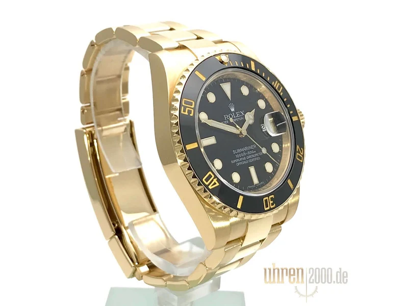 Rolex Submariner Date Gelbgold 116618LN LC100 aus 2010