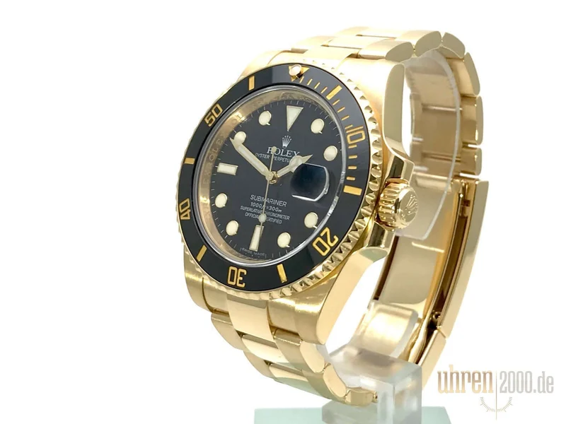Rolex Submariner Date Gelbgold 116618LN LC100 aus 2010