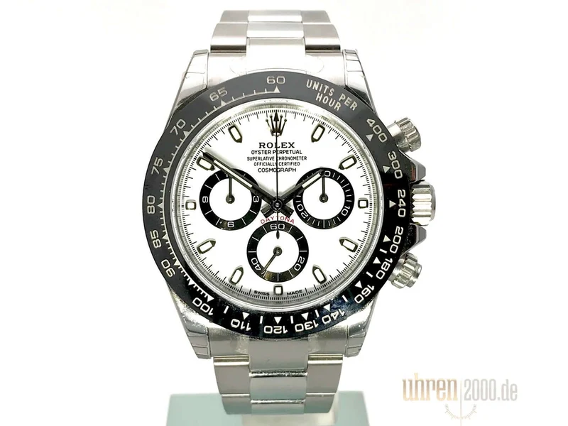 Rolex Daytona Edelstahl 116500LN Weiß verklebt LC100