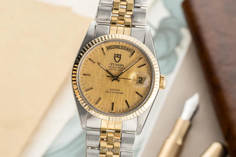 Tudor Date-Day steel / gold automatic men's watch 94613 [2304626]