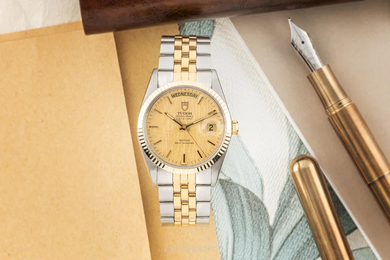 Tudor Date-Day steel / gold automatic men's watch 94613 [2304626]
