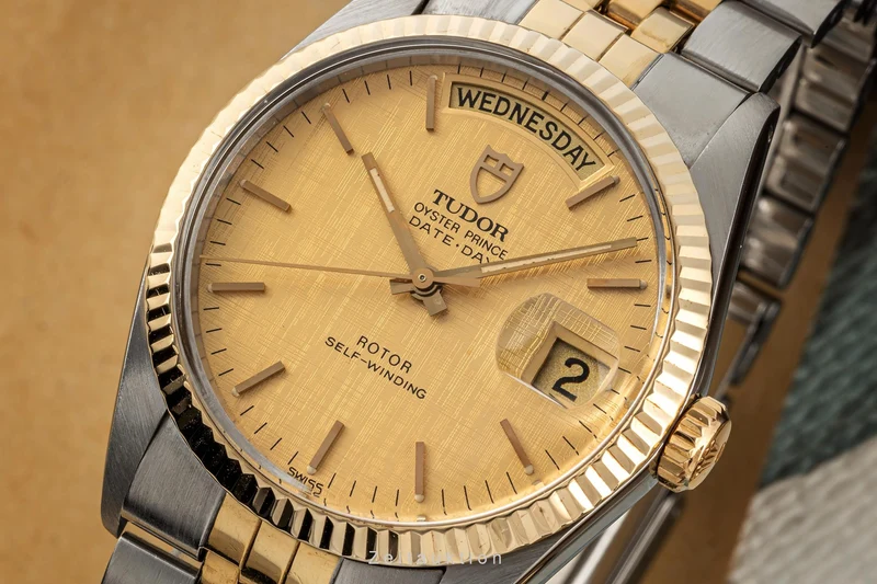 Tudor Date-Day steel / gold automatic men's watch 94613 [2304626]