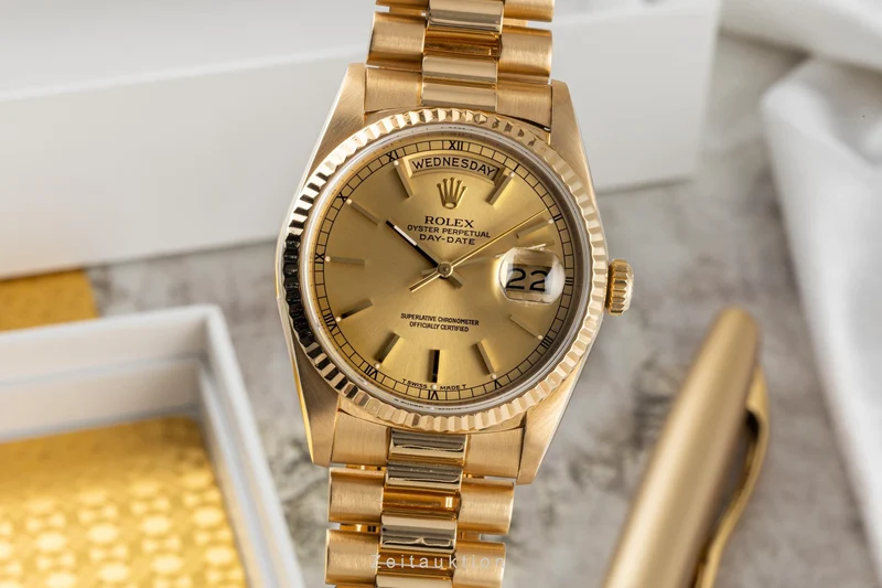Rolex Day-Date 18 ct gold automatic men's watch 18238 LP: 34400EUR [2304622]