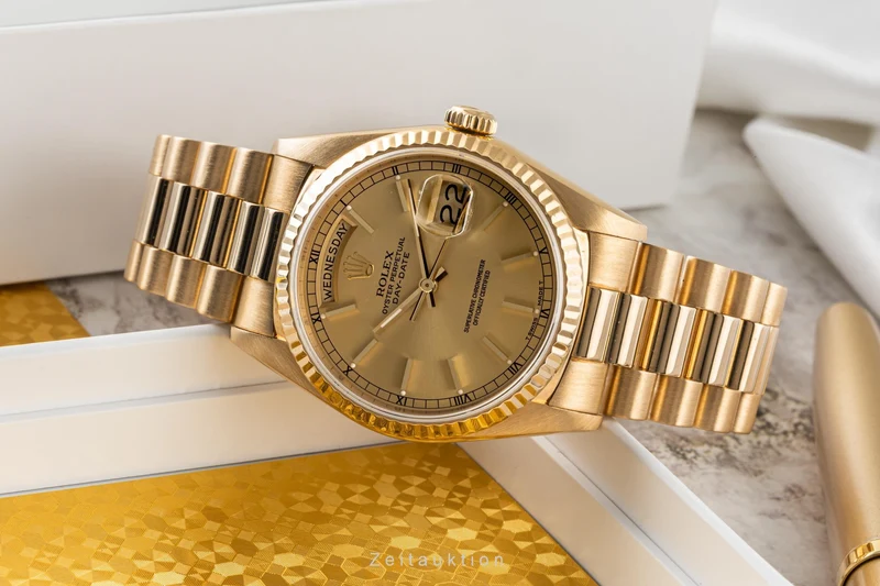 Rolex Day-Date 18 ct gold automatic men's watch 18238 LP: 34400EUR [2304622]