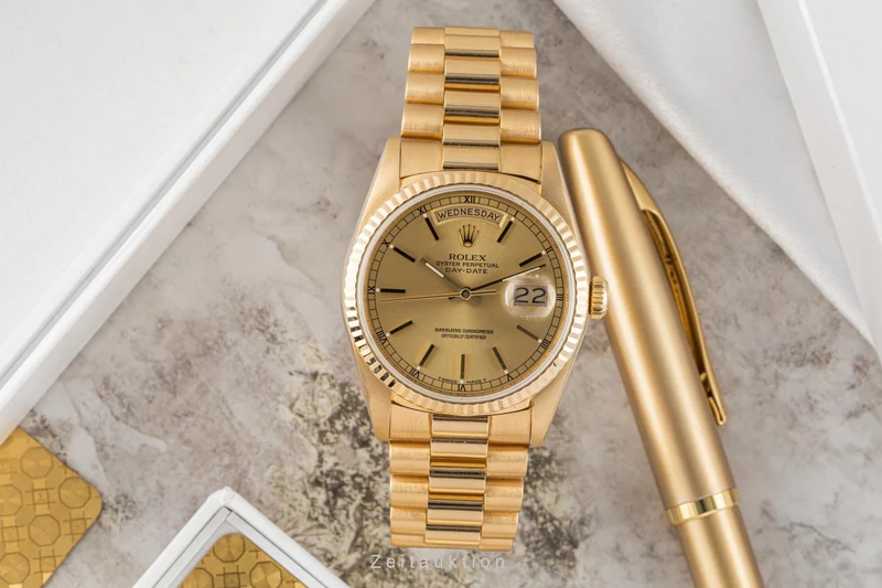 Rolex Day-Date 18 ct gold automatic men's watch 18238 LP: 34400EUR [2304622]
