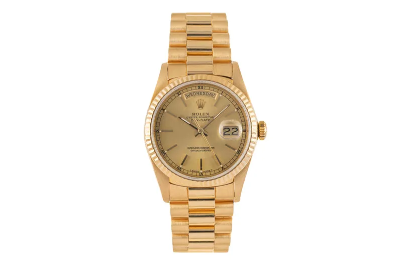 Rolex Day-Date 18 ct gold automatic men's watch 18238 LP: 34400EUR [2304622]