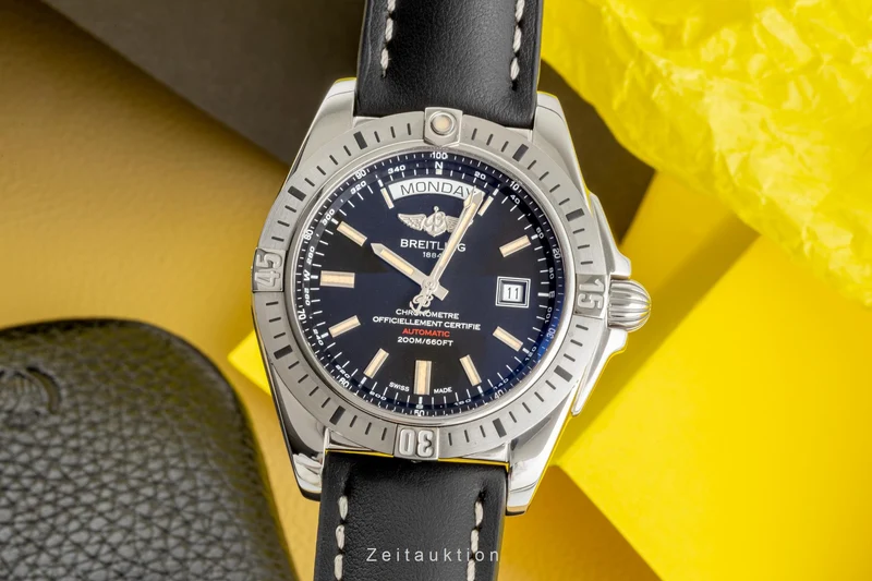Breitling Galactic steel automatic men's watch A45320 [2302476]